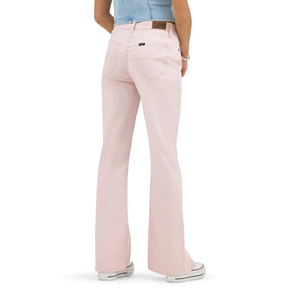 Lee Women's Heritage Mid Rise Bootcut, Size 14, Mid-Rise, Fitted, Pink Wash - Picture 2 of 6